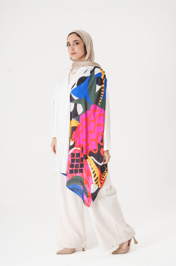 Oversize Art Chemise (White) - Image 6