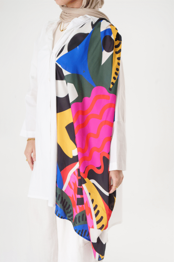 Oversize Art Chemise (White) - Image 8