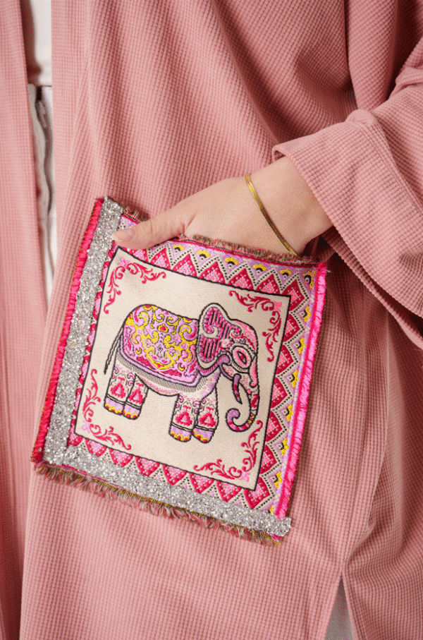 Kimono with colorful pockets - Image 9