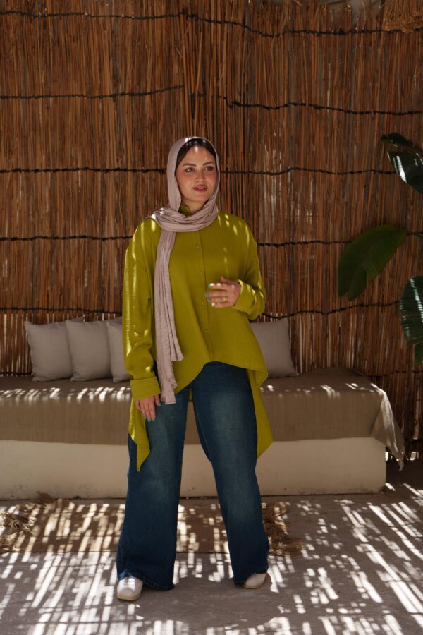 High-Low Oversized Shirt - Image 16