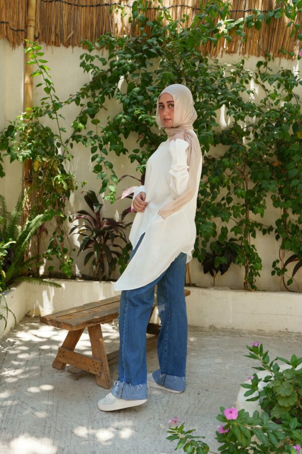 High-Low Oversized Shirt - Image 4