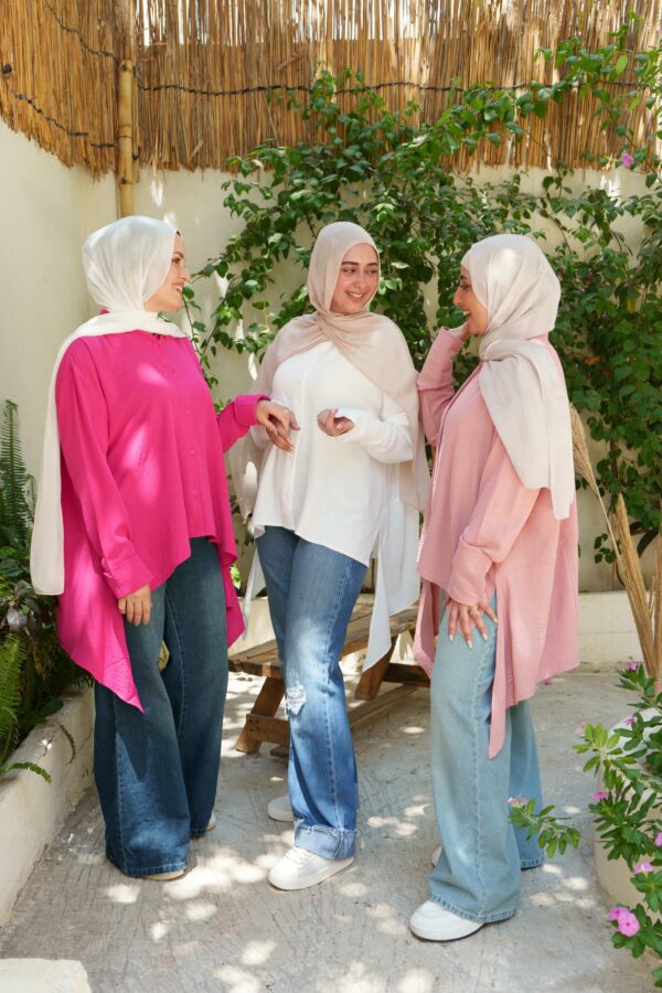 High-Low Oversized Shirt - Image 2